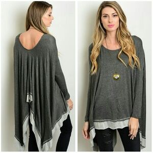 Easel Beautiful Drape Tunic Size Medium